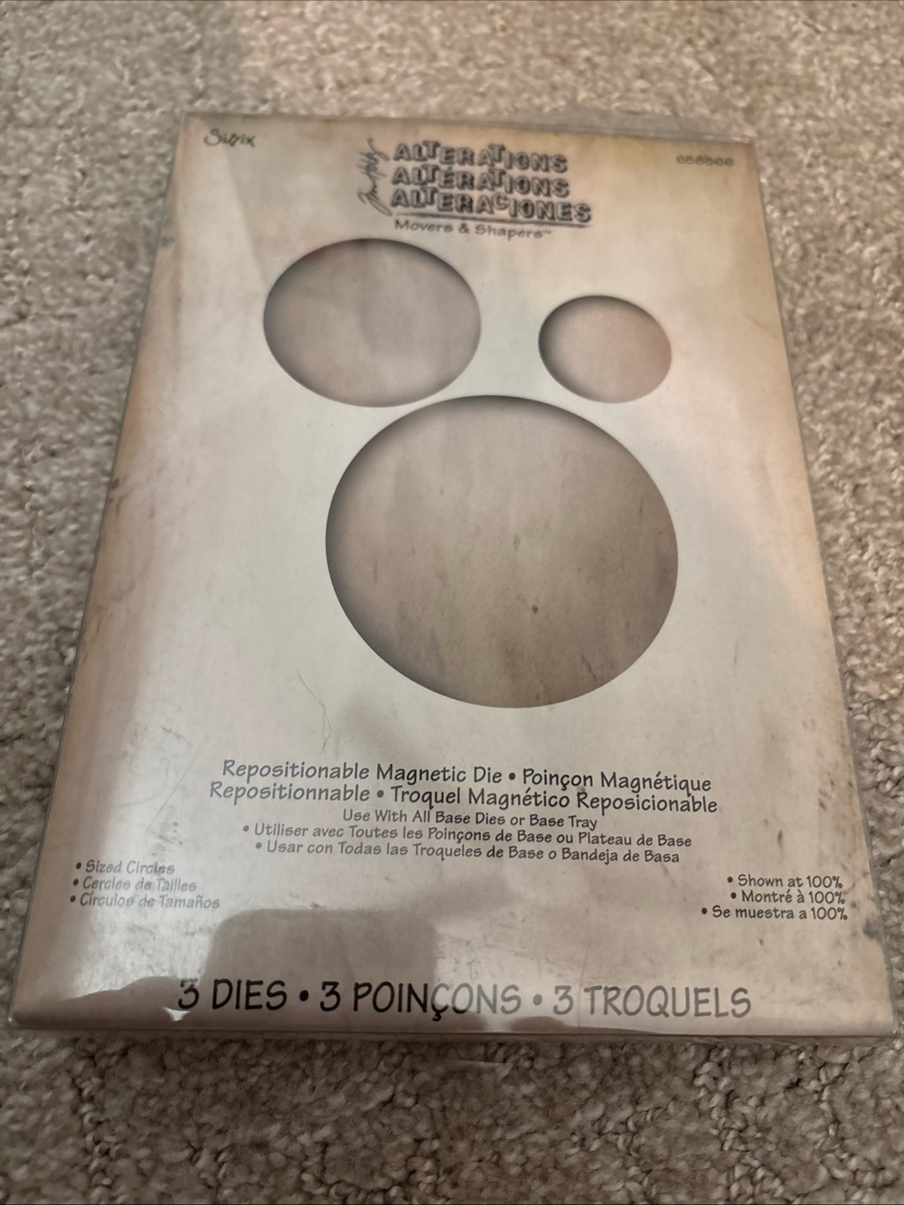 Tim Holtz Sizzix **SIZED CIRCLES** Alterations 658566 Movers & Shapers